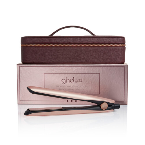 ghd Royal Dynasty Iconic Gold Styler in Rose Gold Straightener Flat Iron Straightening