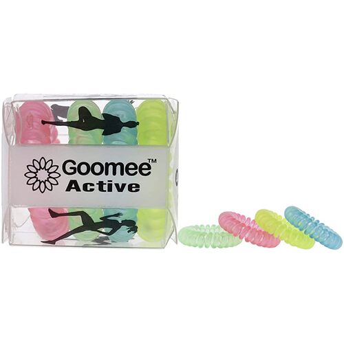 GOOMEE ACTIVE Markless Hair Loop GLOW THE DISTANCE 4 Pack Hair Tie