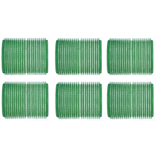 Hi Lift 48mm Setting Self Gripping Hair Roller GREEN 6 Pack Rollers