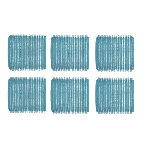 Hi Lift 56mm Setting Self Gripping Hair Roller Light Blue 6 Pack Rollers