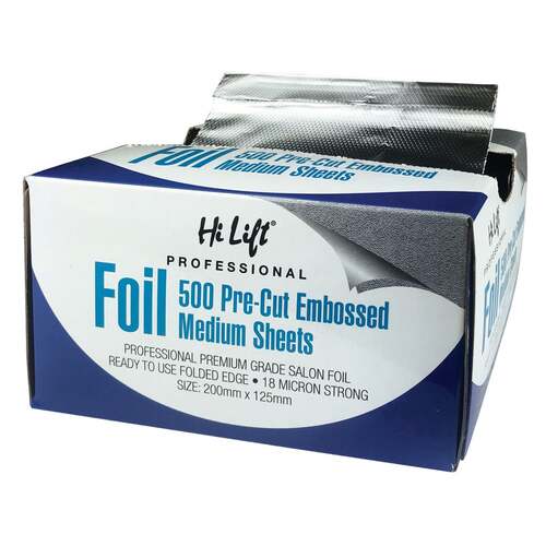 Hi Lift Premium Grade Foil 500 MEDIUM Pre-cut Embossed Sheets 18micron