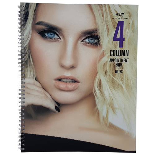 Hi Lift Hair Salon Appointment Book 4 Columns Booking Beauty Nails Reminder Note