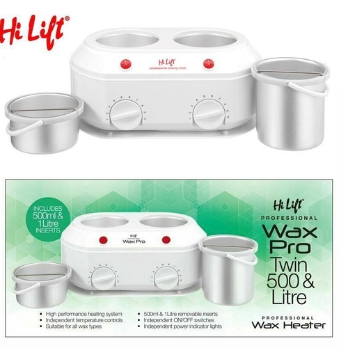 HI LIFT Wax Pro Twin Kompact 1000ml & 500ml Pot Professional Wax Heater