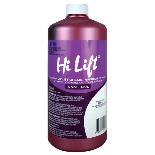 Hi Lift Violet Creme Peroxide 5 vol 1.5% Activator 1000ml