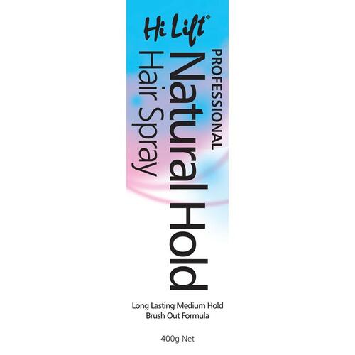 Hi Lift Natural Hold Hairspray 400g Brush out Formula Hair Spray
