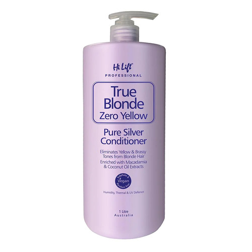Hi Lift True Blonde Zero Yellow Pure Silver Conditioner 1000ml / 1 Litre 