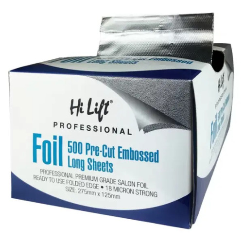 Hi Lift Pop Up Silver Foil 18 Micron - 500 Sheets Long 125mm x 275mm