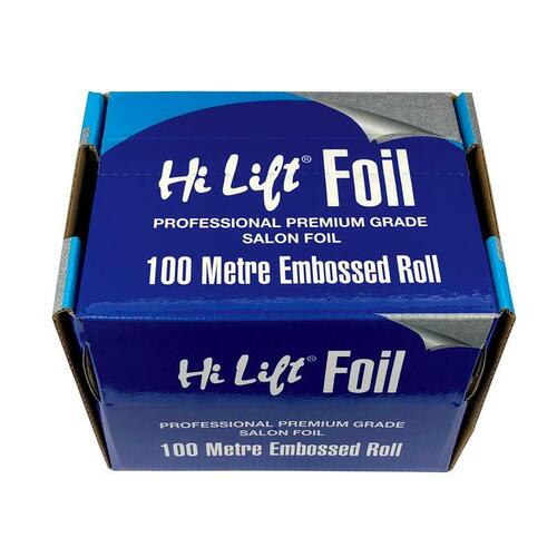 Hi Lift Premium Embossed Silver  Foil Roll 18 Micron 100 Meters Hair Colour