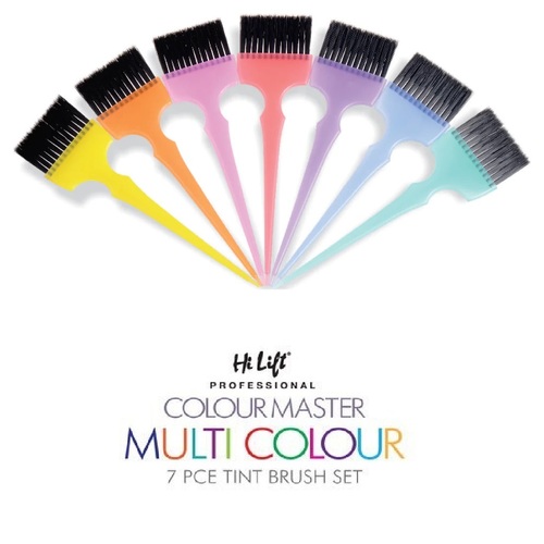 Hi Lift Professional Colour Master Multi Colour 7pc Tint Brush Set