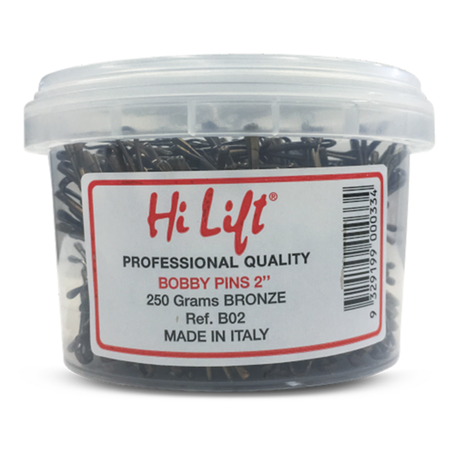 Hi Lift Professional Quality BRONZE Bobby Pins 2" 250g  Made In Italy