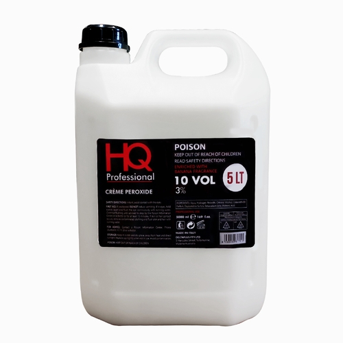 HQ Professional Hair Colour Peroxide 10 Vol 3%  5 Litre / 5000ml