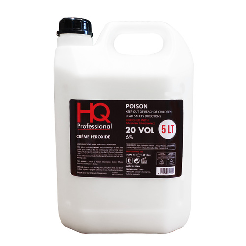 HQ Professional Hair Colour Peroxide 20 Vol 6%  5 Litre / 5000ml