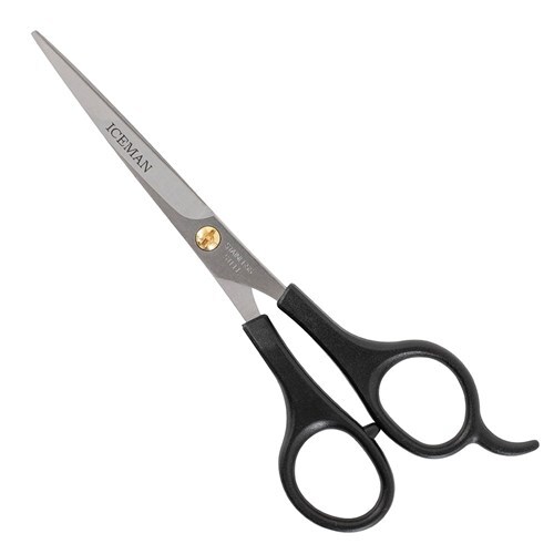 ICEMAN Black Handle 6 inch Professional Hairdressing Scissors