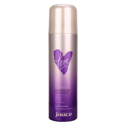 Juuce Love Lilac Pastel Dusting Colour Texture Spray 100g Temporary Wash Out