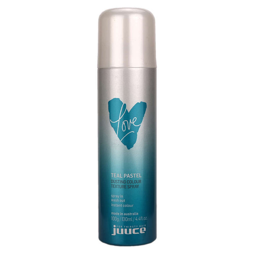 Juuce Love Teal Pastel Dusting Colour Texture Spray 100g Temporary Wash Out 