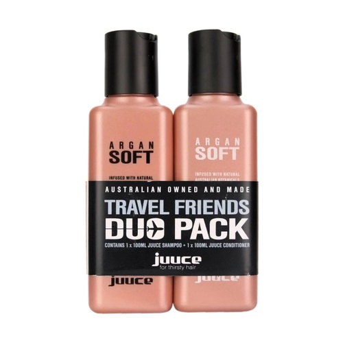 Juuce Argan Soft Shampoo & Conditioner 100ml Travel Duo