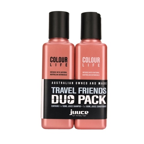 Juuce Colour Life Shampoo & Conditioner 100ml Travel Friends Pack
