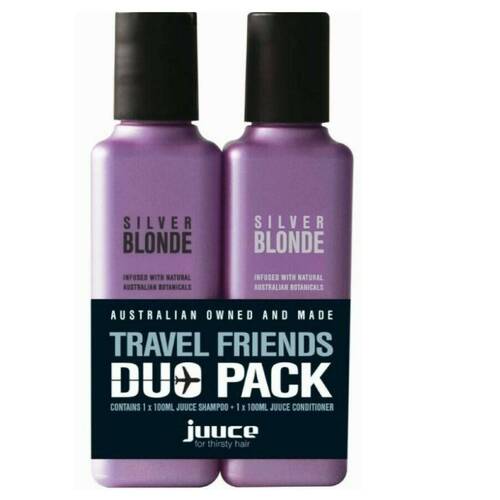 Juuce Silver Blonde Shampoo and Conditioner 100ml Travel Friends Pack
