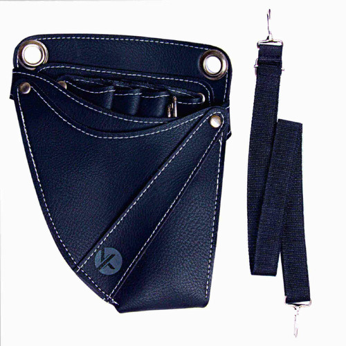 Professional BLACK Soft PU Leather Scissor Tool HOLSTER BAG