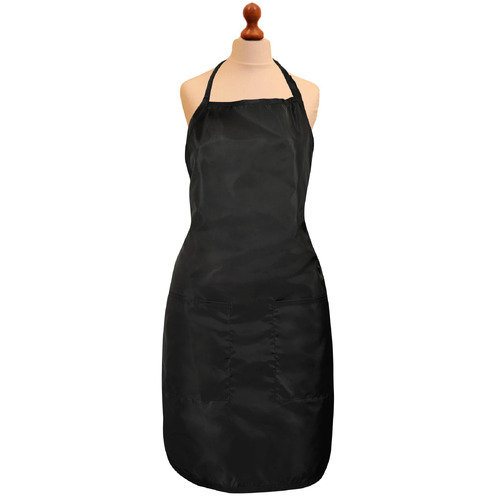 Professional Black Protective Hairdressing Apron with Front Pockets