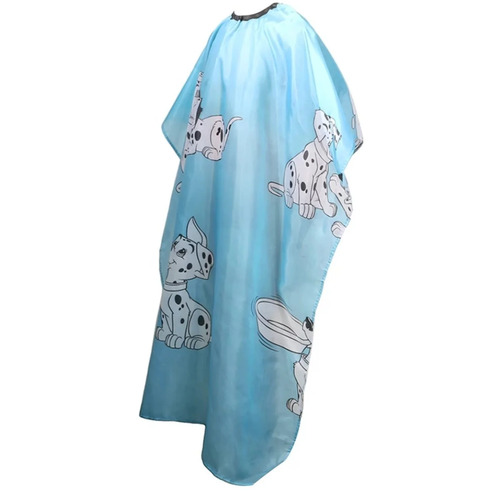 Kids Cutting Hair Hairdressing Cape AQUA with Puppy Dog