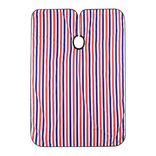 Professional BARBER POLE COLOURED Hairdressing Hair Cape