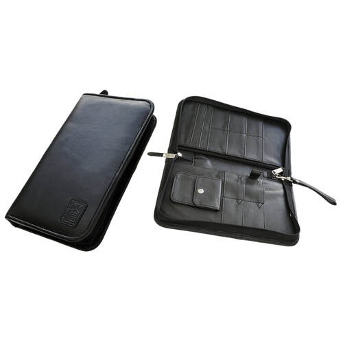 KASHO 12 Scissor Shear Zippered Case Genuine Soft Leather