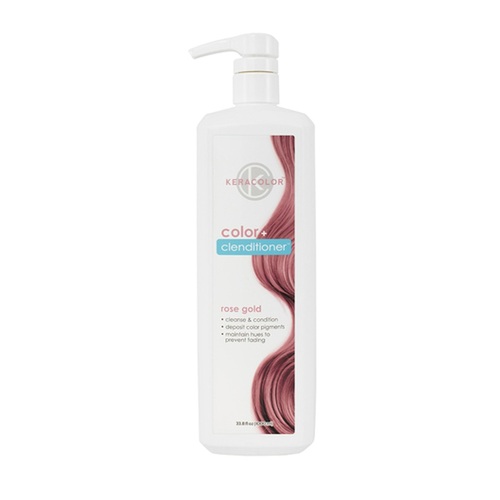 Keracolor Color + Clenditioner ROSE GOLD 1000ml / 1 Litre Kera Colour Shampoo
