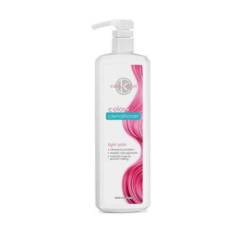 Keracolor Color + Clenditioner LIGHT PINK 1000ml / 1 Litre  Kera Colour Shampoo