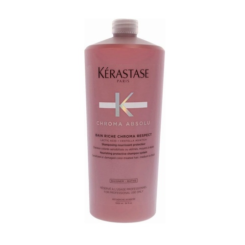 Kérastase Chroma Absolu Bain Riche Chroma Respect Shampoo 1000ml / 1 Litre  - Thick Hair