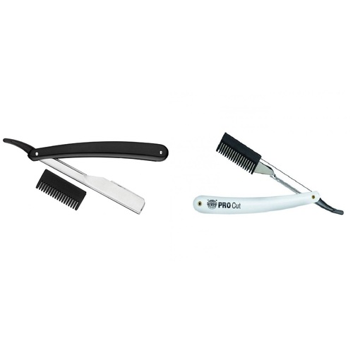 Kiepe Professional Razor PRO Cut Black / White with Thinning Blade Guard