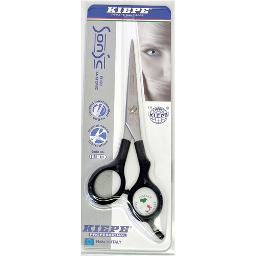 Kiepe Sonic Ergo Anatomic Hairdressing Barber Scissors 5.5 Inch Made in Italy