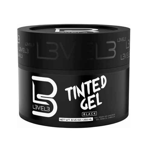 L3VEL3 Black Tinted Hair Gel 250ml Level 3