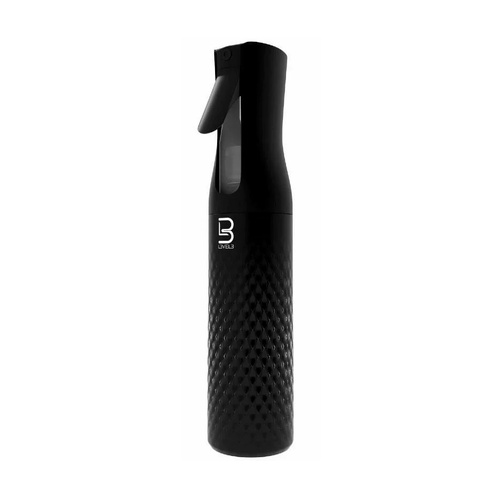 L3VEL3 Beveled Fine Trigger Mist Water Spray Bottle - Black