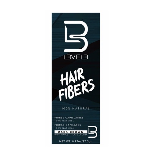 L3VEL3 Thickening Hair Fibers 27.5g - Dark Brown Level 3