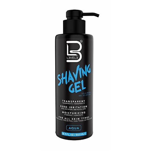 L3VEL3 Shaving Razer Shave Gel 500ml - AQUA