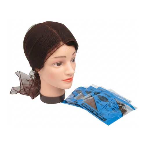 Lady Fayre Fine Mesh Triangular Setting Hair Net - Brown