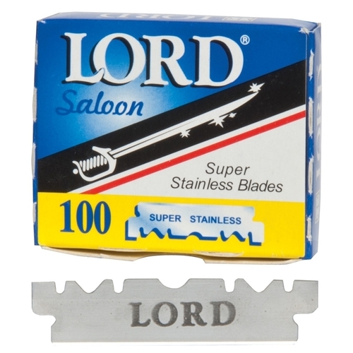 LORD Professional Stainless Single Edge HALF Blades 100 Pack