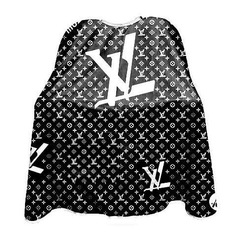 Professional BLACK & WHITE LV Barber Hairdressing Hair Cutting Cape