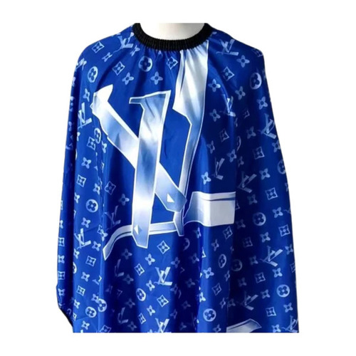 Professional BLUE & WHITE LV Barber Hairdressing Hair Cutting Cape