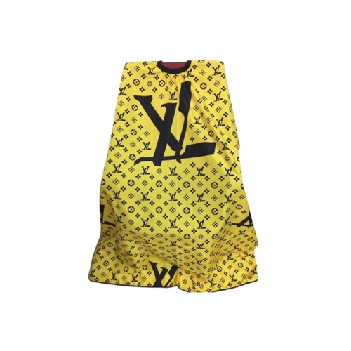 Professional Gold & Black LV Barber Hairdressing Hair Cutting Cape