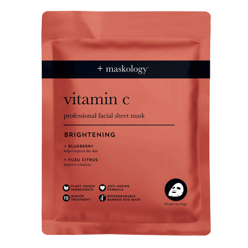+ Maskology Vitamin C Professional Facial Sheet Mask - Brightening