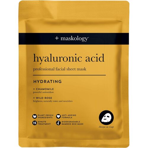 + Maskology Hyaluronic Acid Professional Facial Sheet Mask - Hydrating
