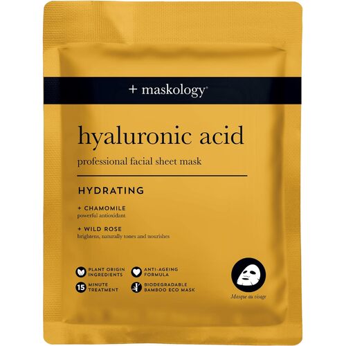 + Maskology Hyaluronic Acid Professional Facial Sheet Mask - Hydrating