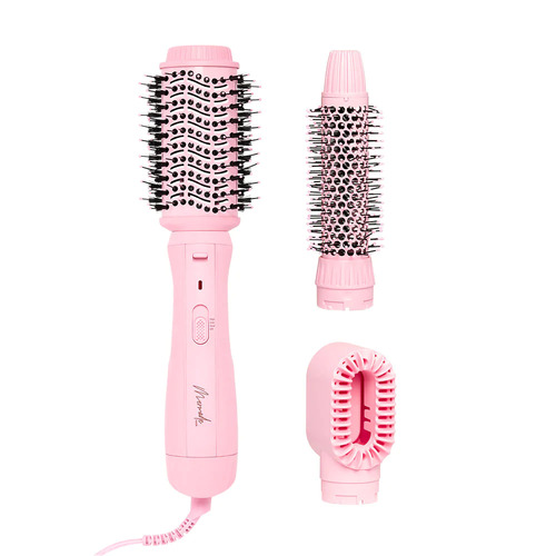 Mermade Interchangeable Blow Dry Brush in Pink Detachable Dryer