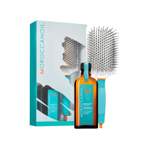 Moroccan Oil Hair Treatment 100ml & Paddle Brush Pack