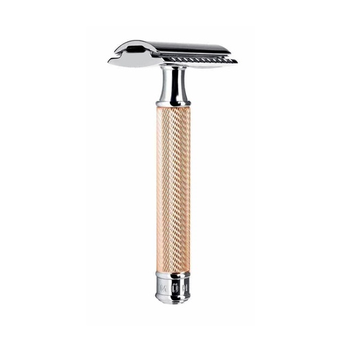 Muhle R 89 Traditional Closed Comb Safety Razor - Rose Gold Handle