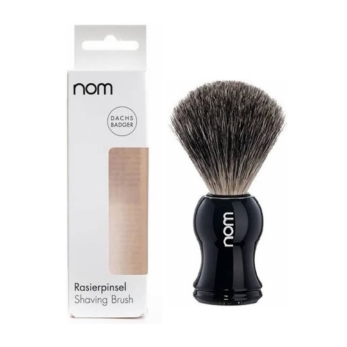 Muhle Nom Pure Badger Hair Shaving Brush - Black Handle Shave