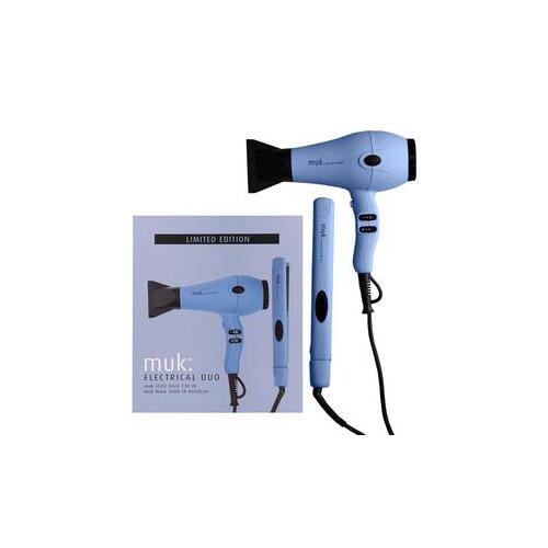 muk BLUE Limited Edition 230-IR Styler Hair Straighter & Blow 3900-IR Hairdryer