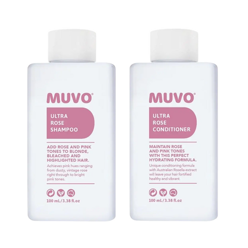 MUVO Petite Pair Ultra Rose Shampoo & Conditioner 100ml Duo